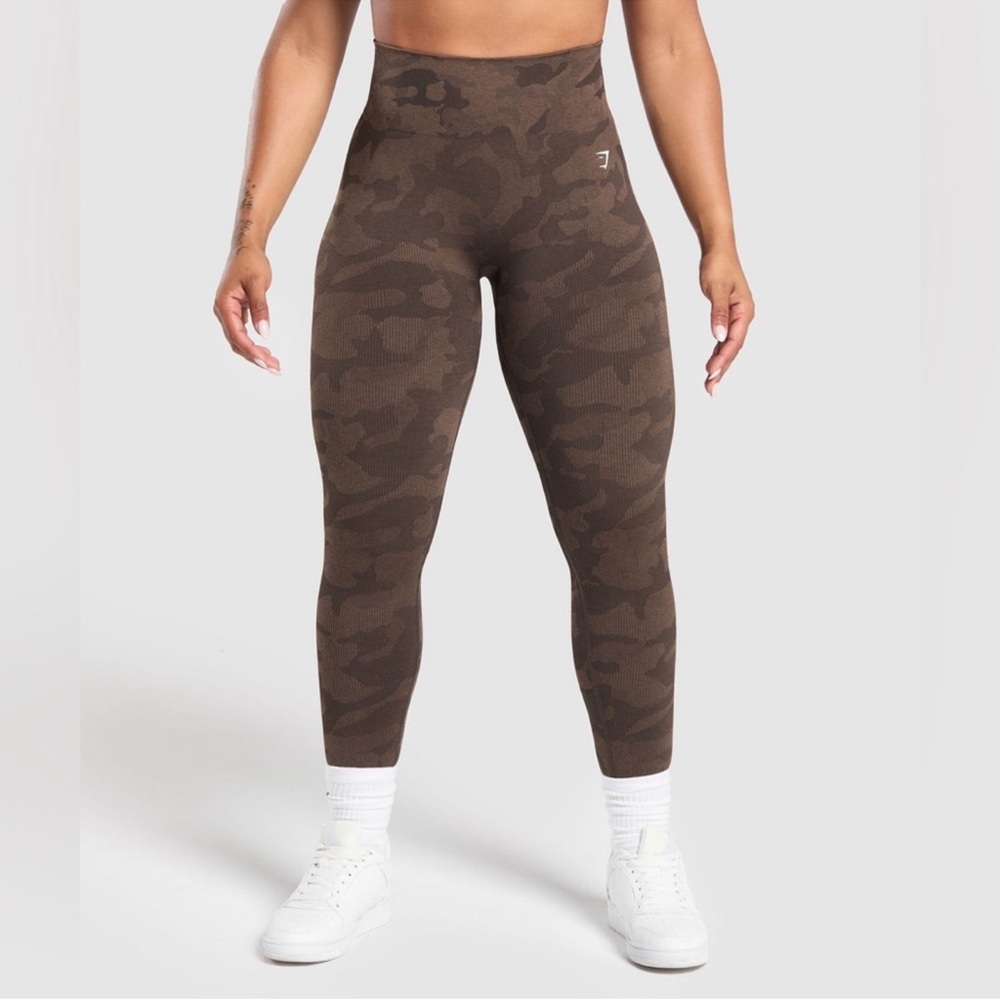 Gymshark Brown Camo Leggings